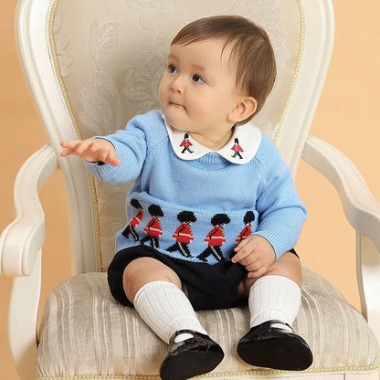 Boys Pullover Sweater Baby Tops Spanish Toddler Knitted Cartoon Sweater