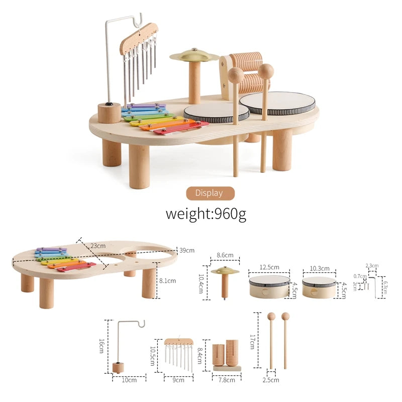 Wooden Makeup Set Play House Toys Children Simulation