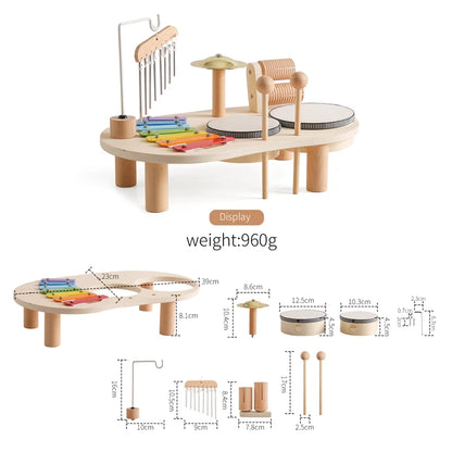 Wooden Makeup Set Play House Toys Children Simulation