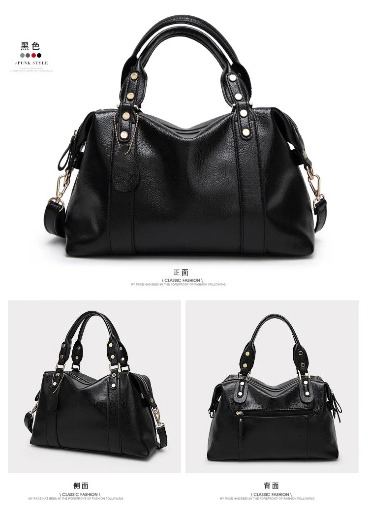 Wholesale Leather Shoulder Bag Women Tote Top Handle Handbags