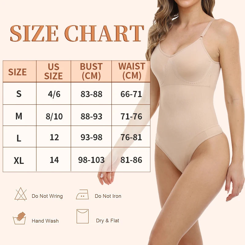 Seamless Thongs Bodysuit Women Shapewear Tummy Control Butt Lifter Body Shaper