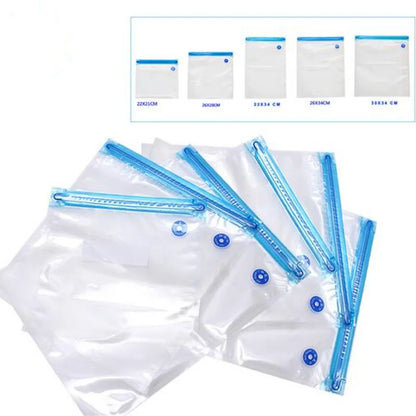 Kitchen Vacuum Machine 5 Size Vacuum Bag Kitchen Transparent Storage Bag Saving