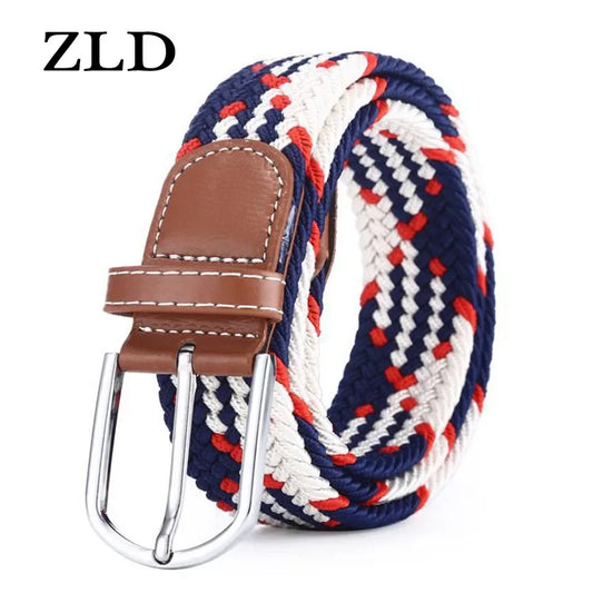 ZLD 60 Colors Female Casual Knitted Pin Buckle Men Belt