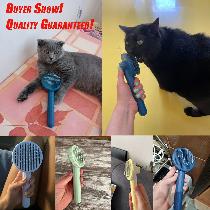 Cat Brush Pet Grooming Brush for Cats Remove Hairs Pet Cat Hair Remover