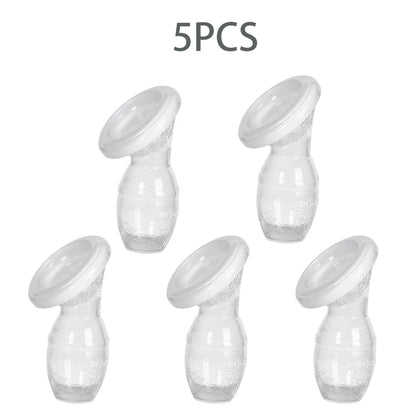 5/10Pcs Baby Feeding Manual Breast Pump 100% Food Grade Silicone Collector