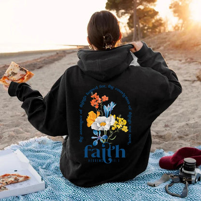 Aesthetic Christian Hoodies Bible Verse Religious Pullover Faith