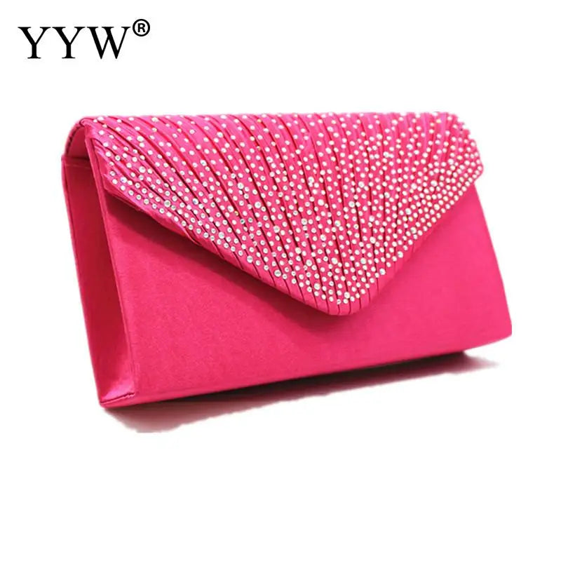 Purple Women Wedding Clutch Handbag Luxury PU Leather Bags Designed Clutch Purse