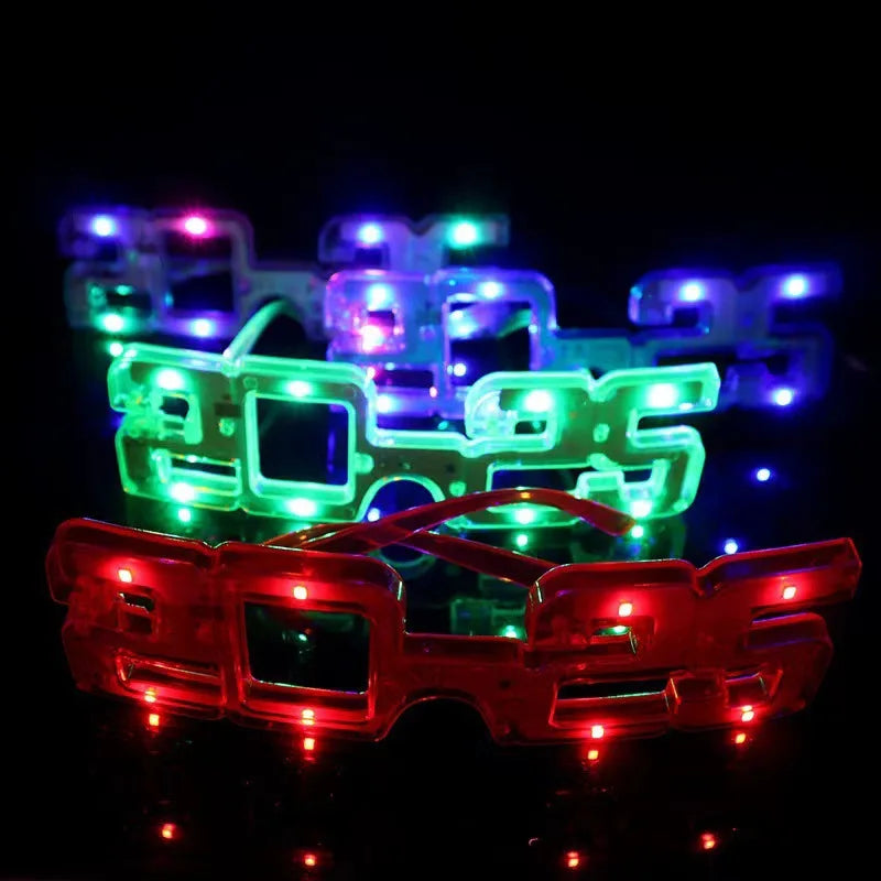 12pcs Adult Kids Women LED Glasses Light Sunglasses Glow New Year