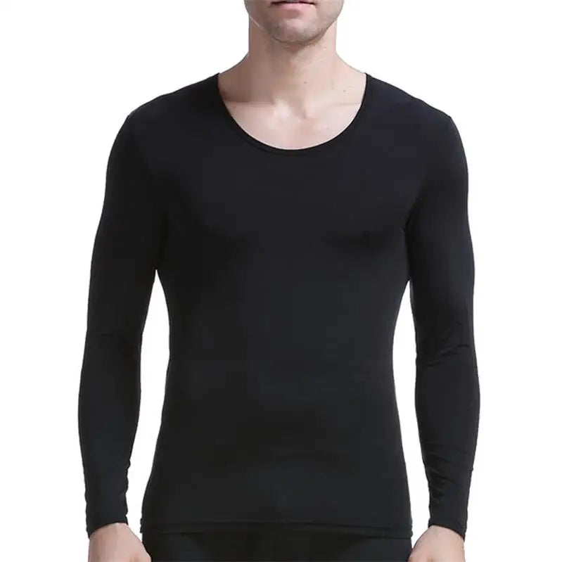 CLEVER-MENMODE Men Thermal Underwear Winter Long Sleeve Undershirt T Shirt