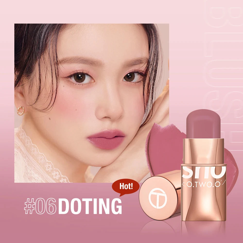 O.TWO.O Lipstick Matte Blush Stick With Shinmer Waterproof Long Lasting