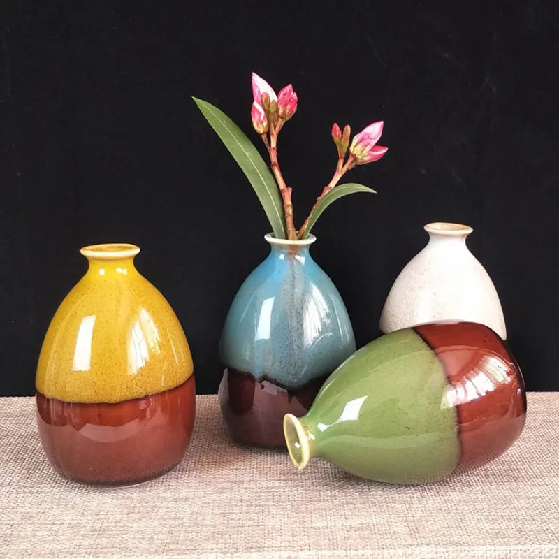 Modern Flower Vases for Homes Ceramic Vase Decoration Flower Glaze Flower Home