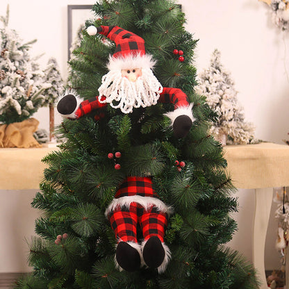 Large Size Christmas Tree Doll Hugger Santa Claus Elves Doll Cute Xmas Tree