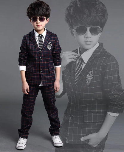 Elegant New Boys Formal Suits for Weddings Brand England Style 6-14t Man Child