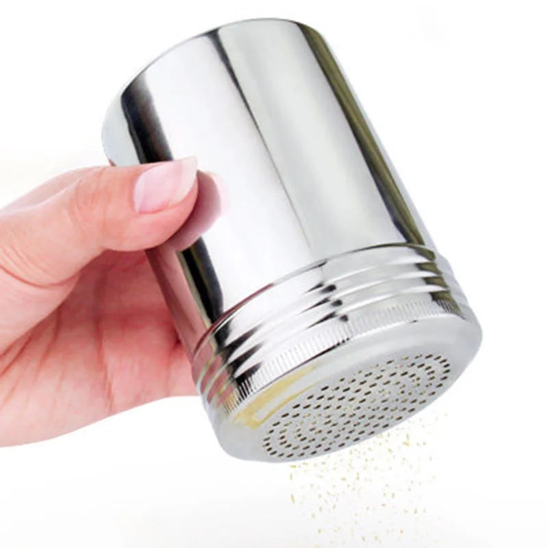 1pcs Stainless Steel Spice Sugar Salt Handle Pepper Herb Shaker Jar Box