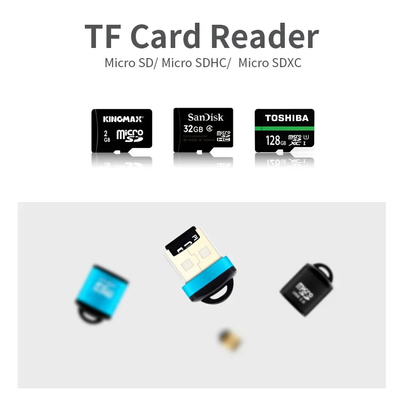 USB 2.0 Micro SD/TF Card Reader 480Mbps Mini Mobile Phone Memory Card Reader