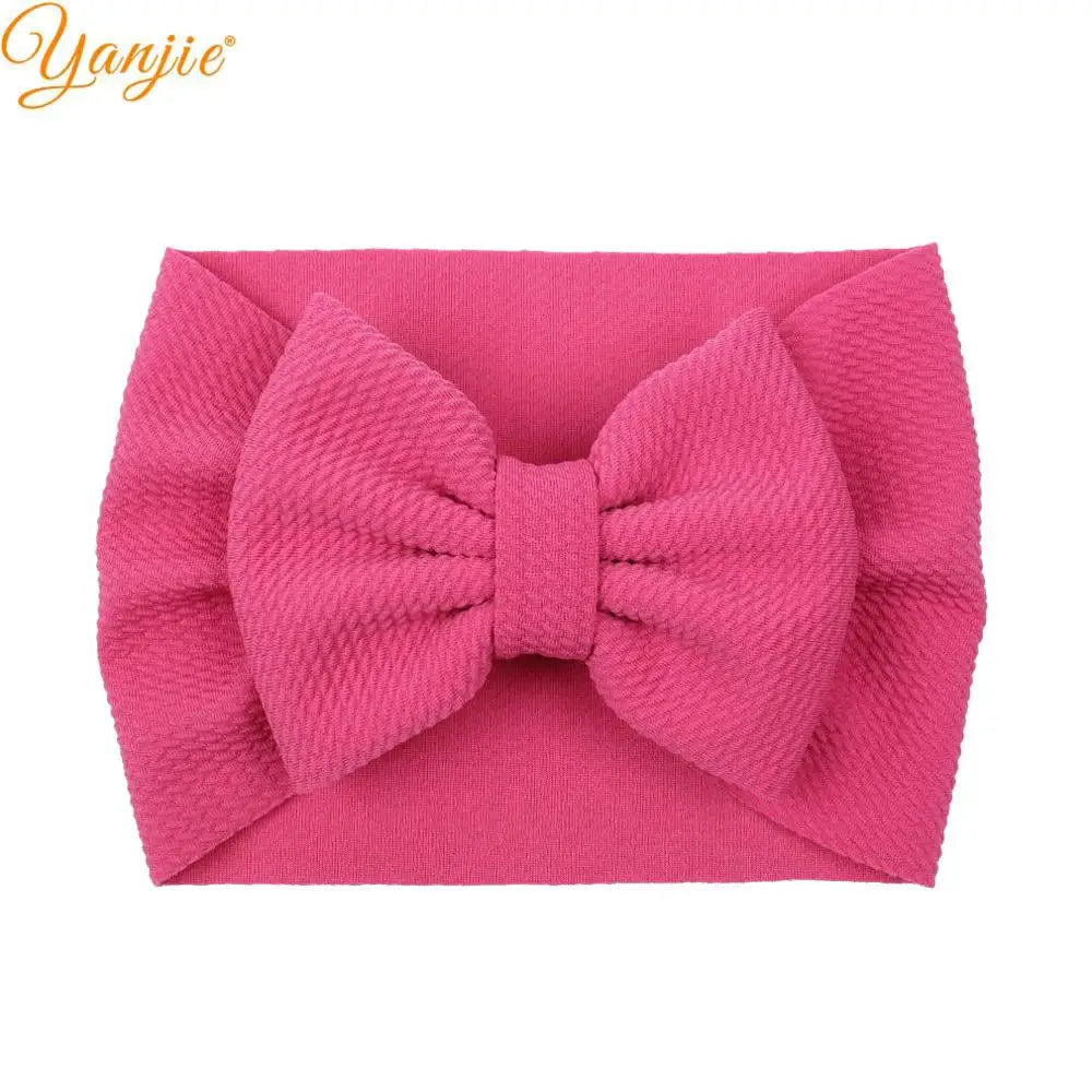 YANJIE 2023 New Turban Fashion 5'' Hair Bows Headband