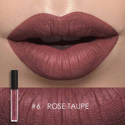 FOCALLURE Waterproof Matte Liquid Lipstick Long-Lasting Lip Tint Nude Lipgloss