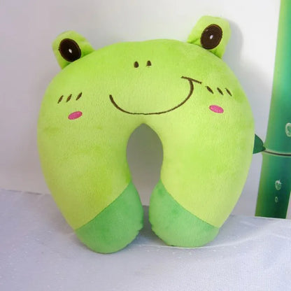 Cartoon Kids U-Shaped Pillow Plush Neck Pillow Car Nap Pillow Lunch Break