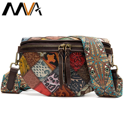 MVA Genuine Leather Womens Shoulder Bag Women's Small Crossbody Bags for Women