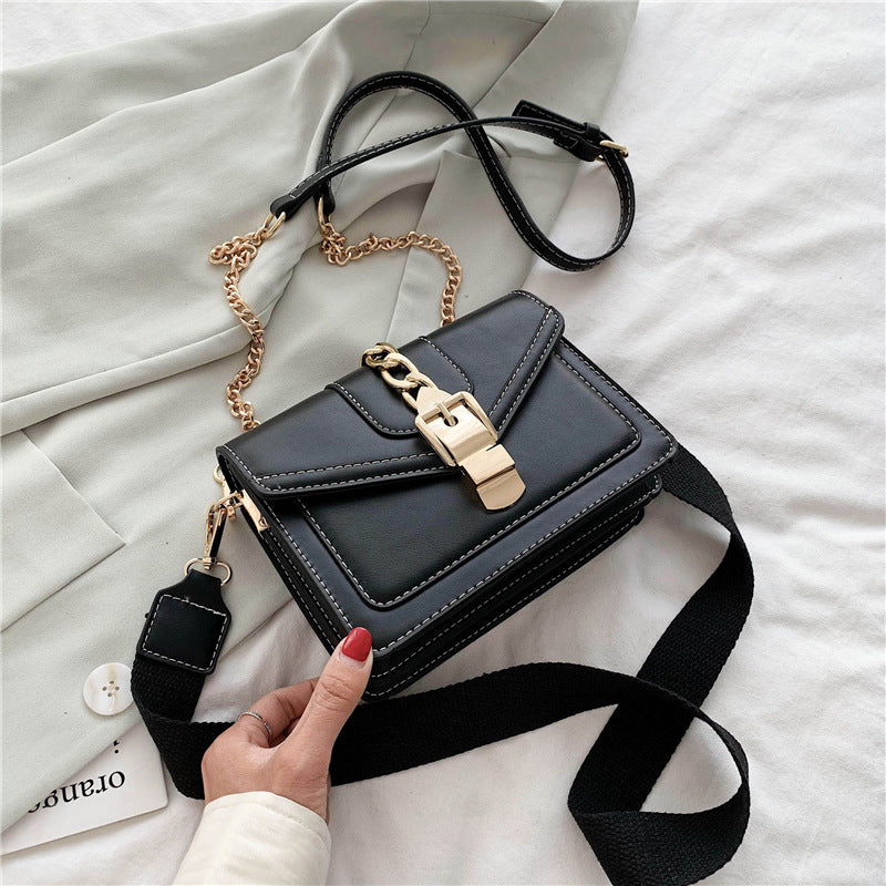 Luxury Designer Contrast Color  Ladies Shoulder Bag Women Small Square Handbags