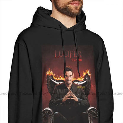 Lucifer Hoodie Lucifer Morningstar Hoodies Nice Outdoor Pullover Hoodie