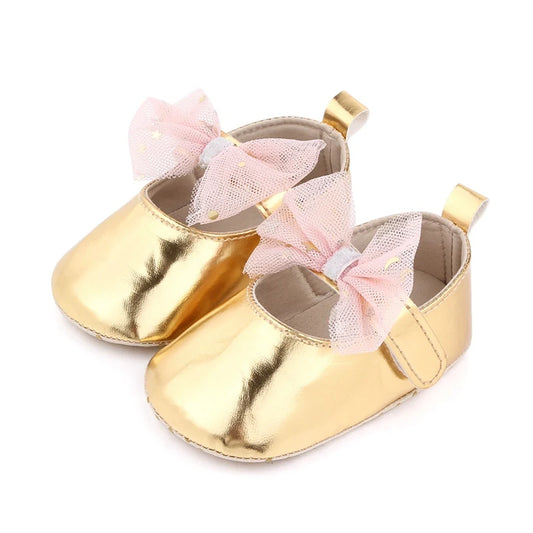 Bowknot Princess Baby Girls Shoes Breathable Mesh Flats Shoe