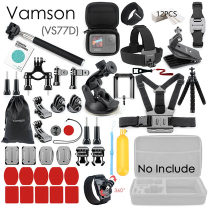 Vamson for Gopro Accessories Set for Go Pro Hero 11 10 9 8 7 6 5 Kit Selfie