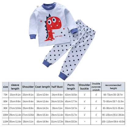 2Pcs/Set Baby Clothes Spring Autumn Winter Kids Girl Boy Sleeper Top Trousers