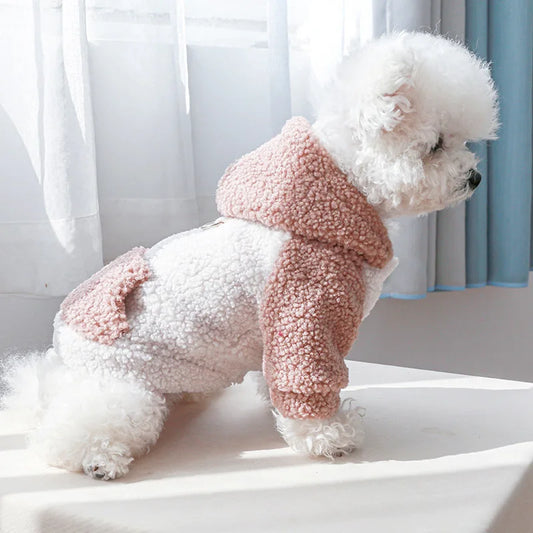 Winter Pet Clothes Warm Fleece Sweatshirts Brushed Dog Clothes Pet Supplies Pet
