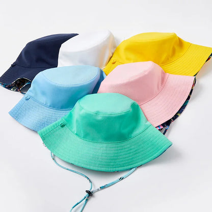 Children's Hat Double-Sided Fisherman Hats Summer Sunscreen Cap Boys