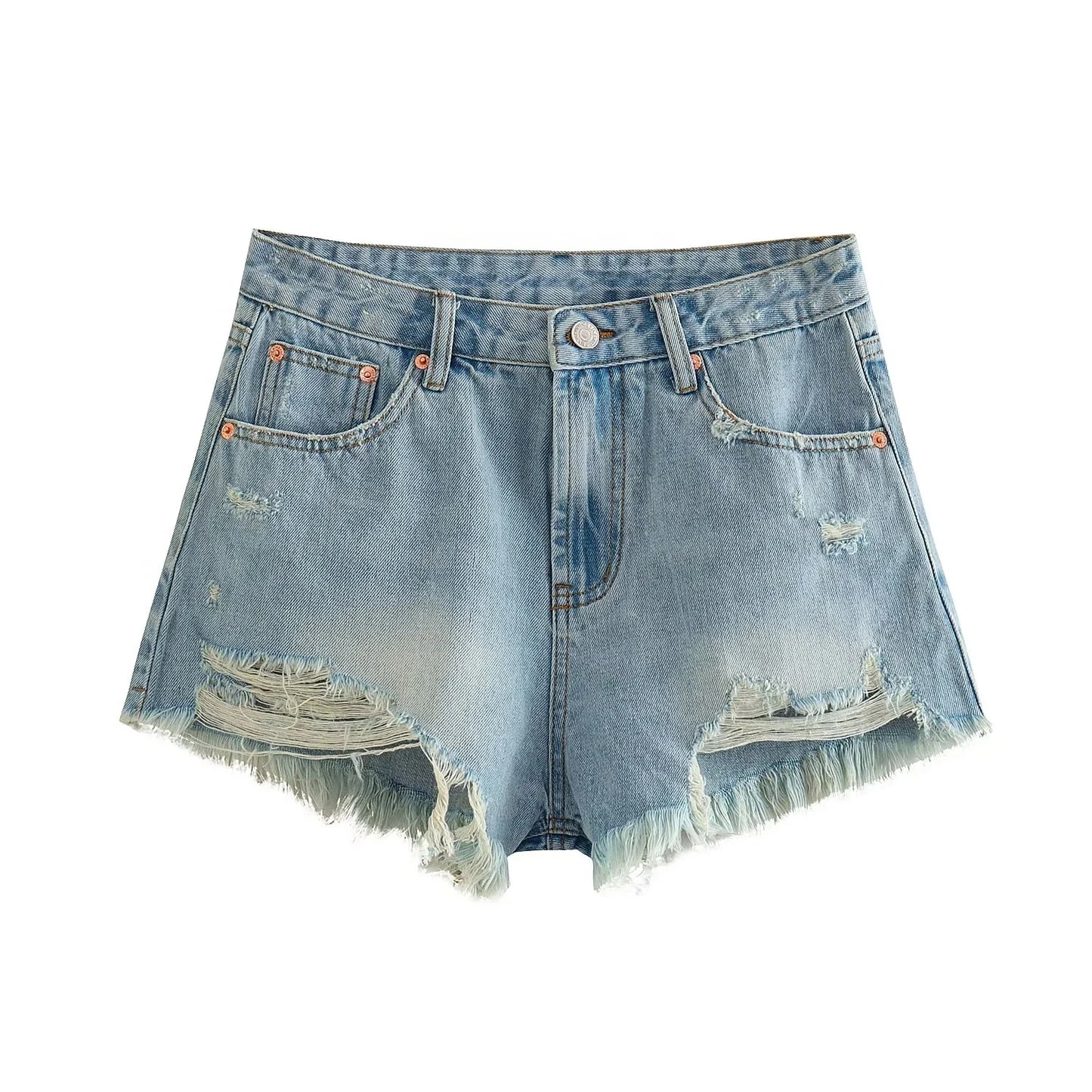 Summer Denim Shorts for Women Black Jeans Shorts Women Distressed Short