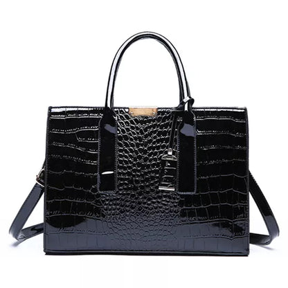 Luxury Womens Bags Designer Crocodile Pattern Shoulder Bag PU Leather