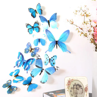 Creative Butterfly Refrigerator Sticker Home Decor Kitchen DIY Wall Stickers