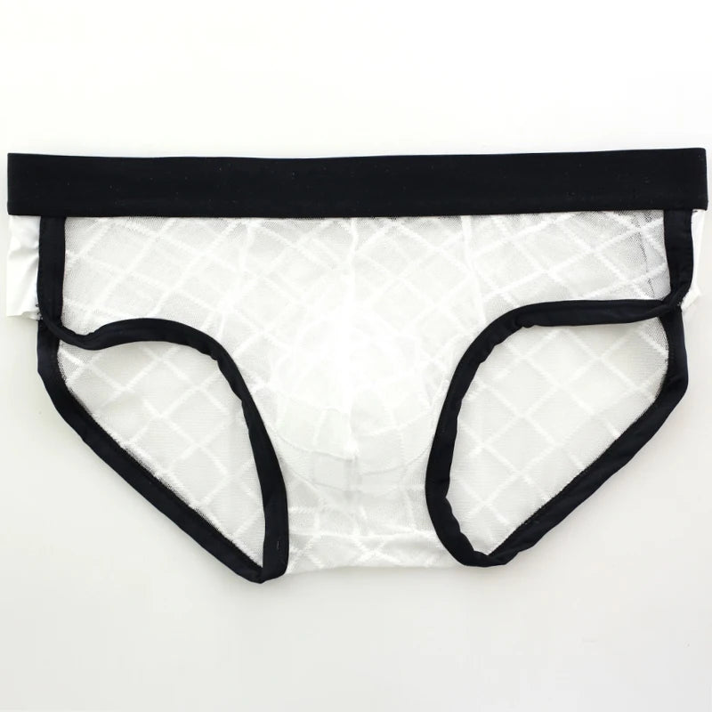 Sexy Mens Mesh Underwear Penis Pouch Cueca Gay Underpants Man Transparent Men