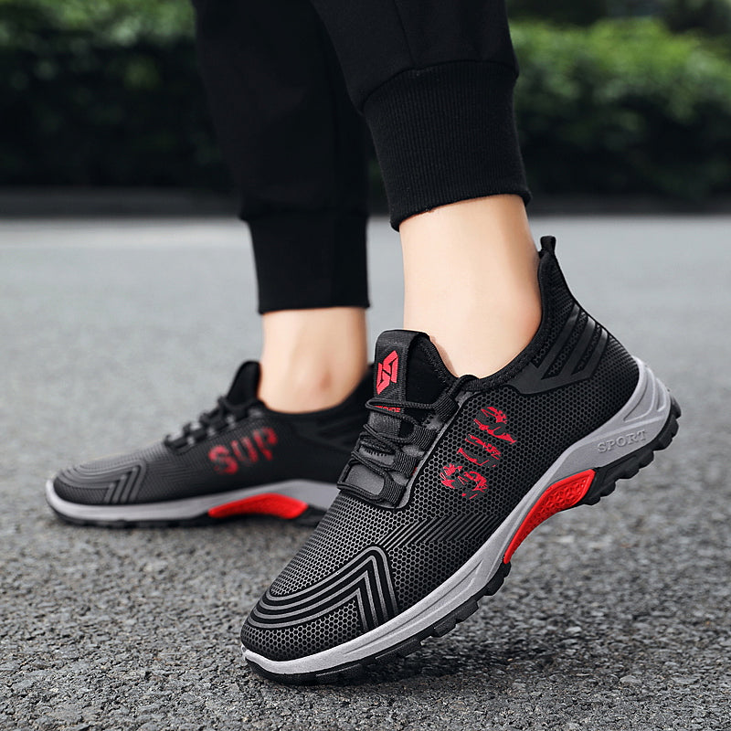 New Style Flying Woven Mens Casual Running Shoes  Fashion  Men's Sports Shoes