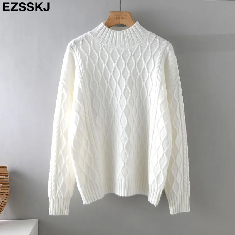 Winter Oversize Thick Sweater Pullovers long sleeves