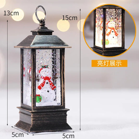 New Year Decorations for Home Lantern Led Small Oil Lamp New Year Gift