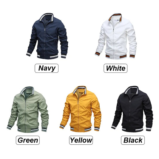 Men Fashion Jacket Men New Casual Windbreaker Bomber Jacket