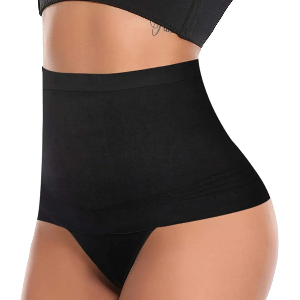 Women's High-Waist Seamless Body Shaper Briefs Waist Trainer Firm Control Tummy