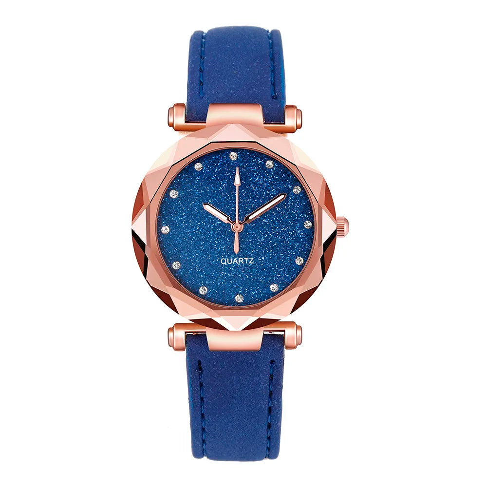 Fashion Luxury Watch Men Women Stars Little Point Frosted Quartz Watch