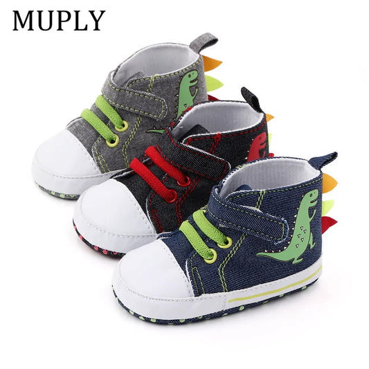 2024 Spring Canvas Shoes for Newborns Baby Shoes Soft Sole