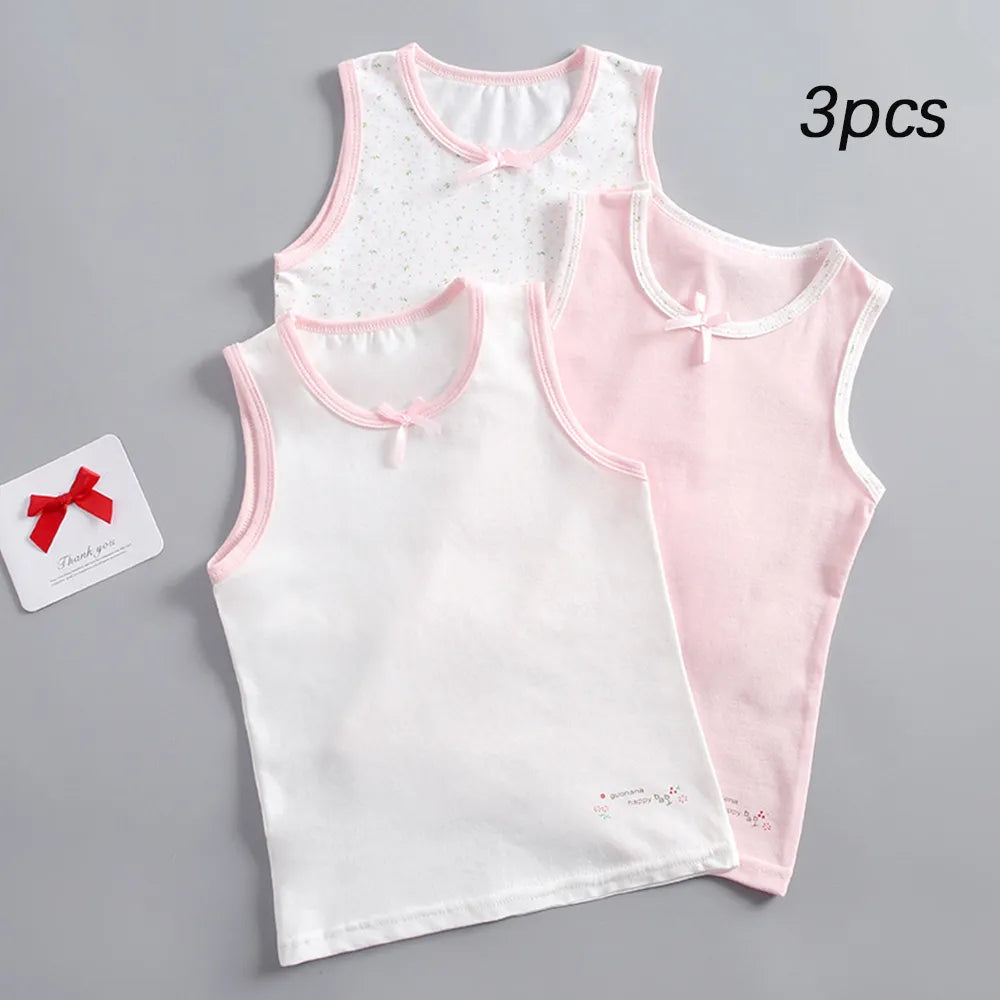 Summer Tank Tops for Girls Cartoon Underwear Young Teens in Lingerie Cotton