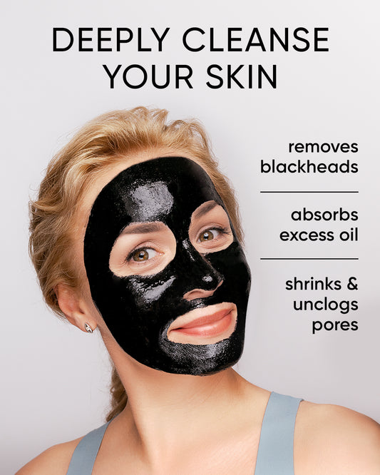 Charcoal Peel Off Face Mask Korean, 8 pack