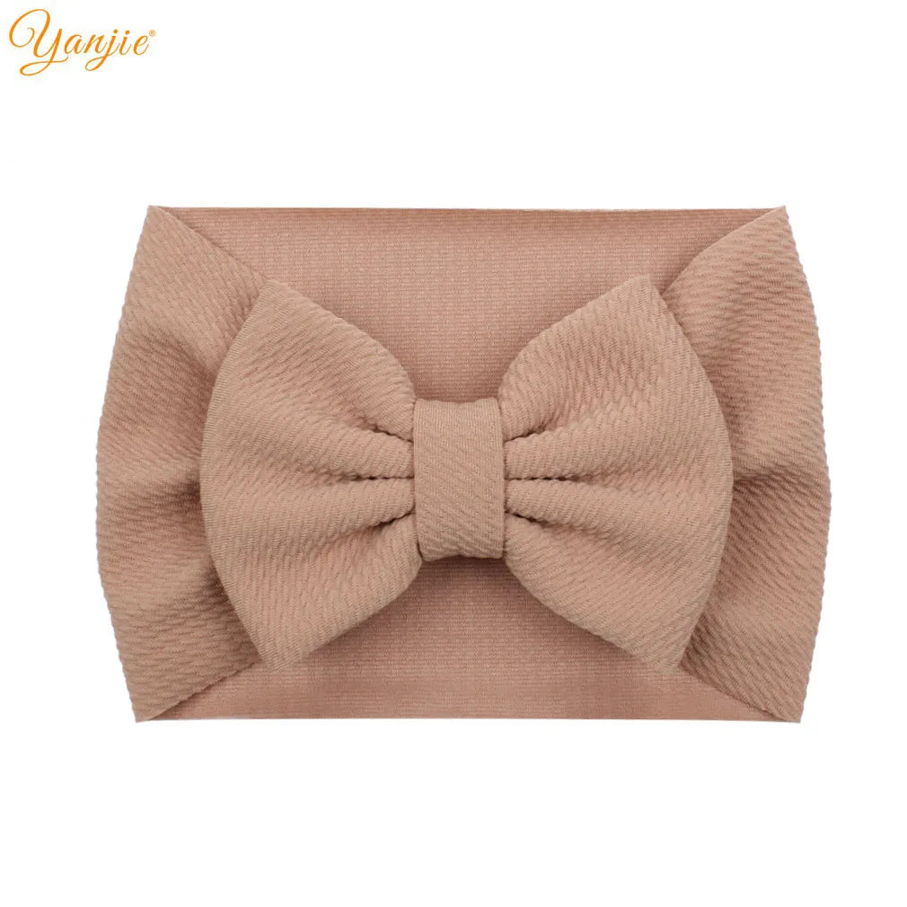 YANJIE 2023 New Turban Fashion 5'' Hair Bows Headband