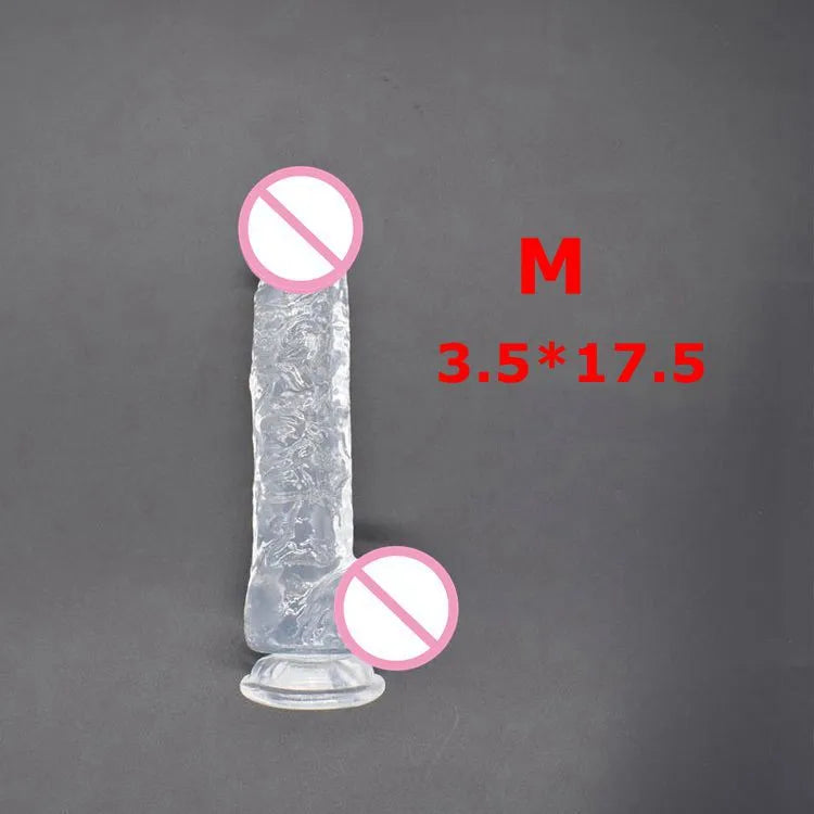 Realistic Dildo With Suction Cup Huge Jelly Dildos Sex Toys for Woman Men