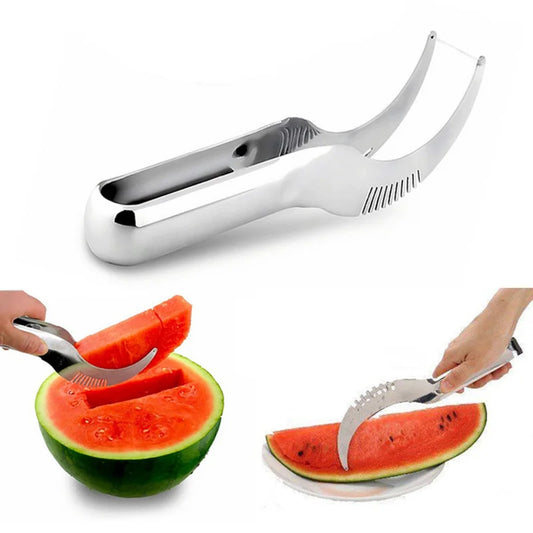 High Quality Stainless Steel Melon Watermelon  Slicer Corer Fruit Cutters Knife