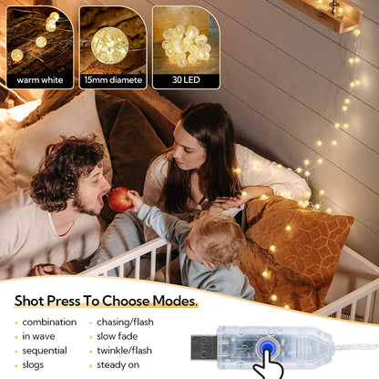 Led Christmas Lights Luces De Navidad String Light for Holiday Christmas Decor