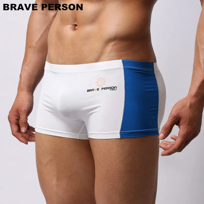 BRAVE PERSON Mens Boxer Shorts Splice Design Super Soft High Quality Underwear