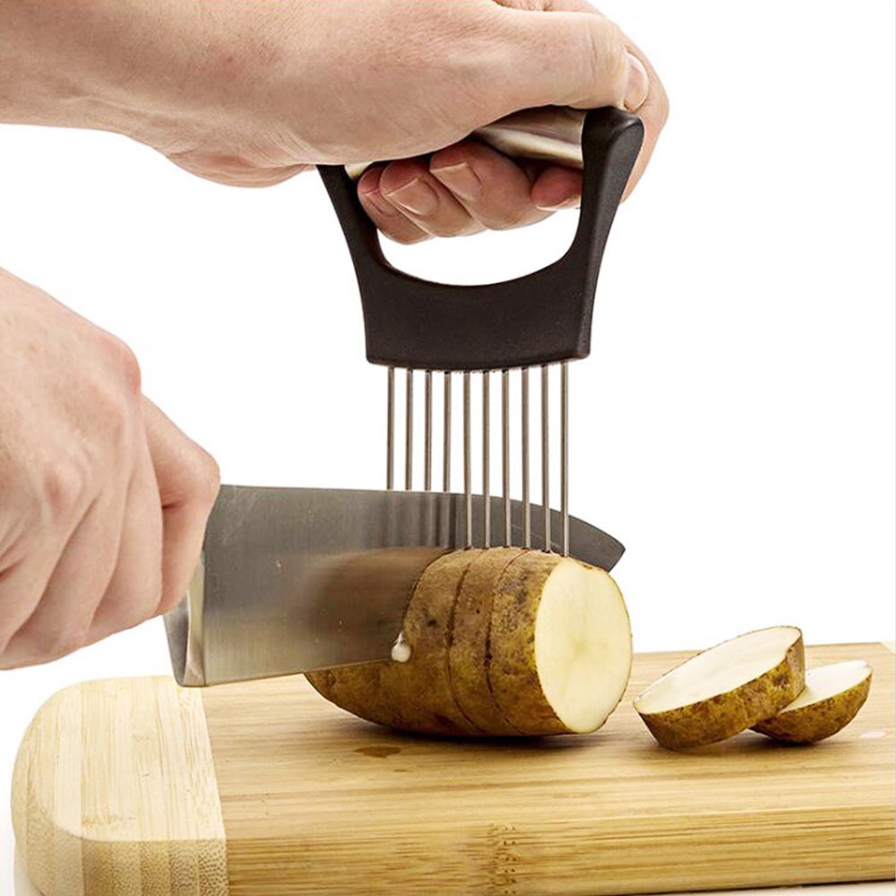 Drop Shipping Food Slicing Holder Kitchen Utensil Gadgets 304 Stainless Steel