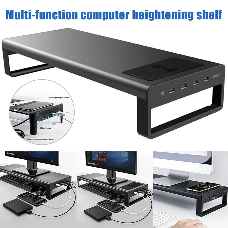 New Thermal Charger PC Desktop Laptop Smart Base Aluminum Computer Laptop Base